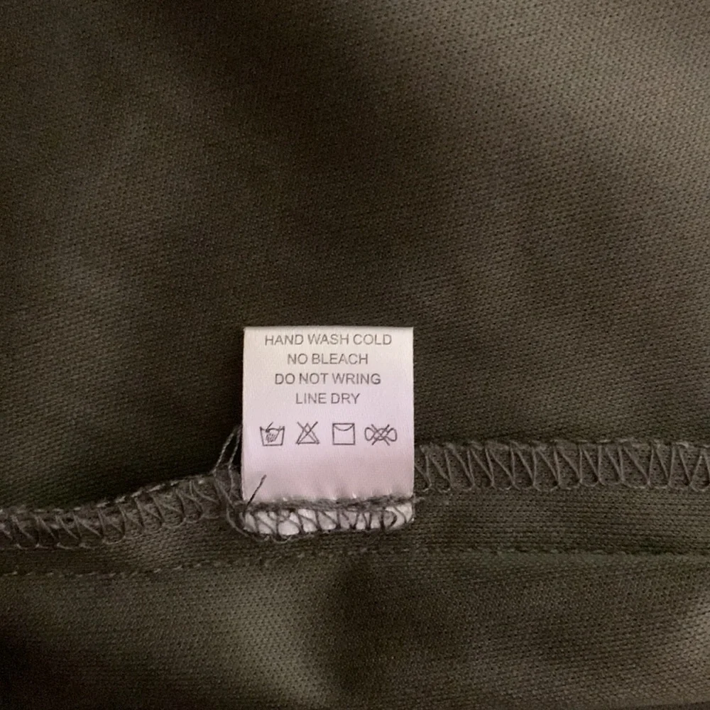 Bamboo Traders Olive Green Button Up Velveteen Blazer Jacket Size L - Picture 4 of 4